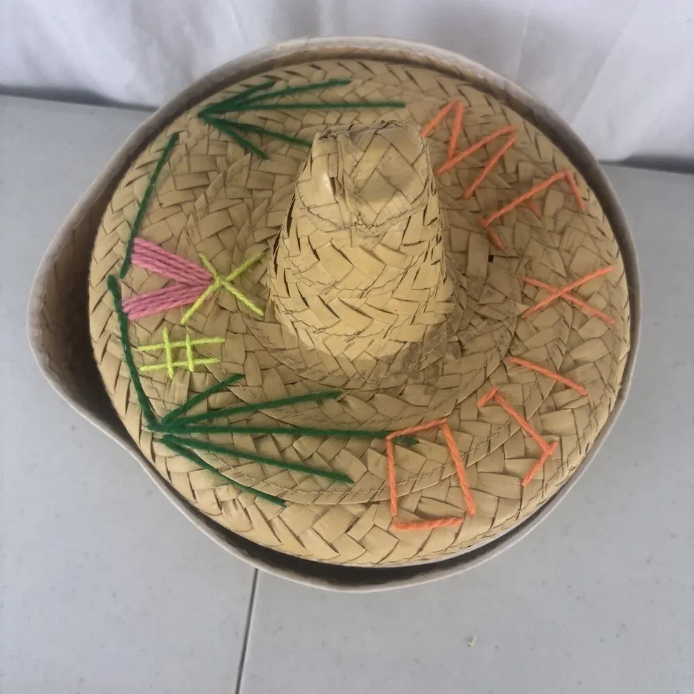 Sombrero Nesting Baskets set of 3 Hand Woven Storage